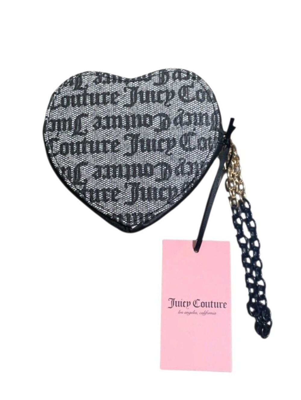 Juicy Couture Can't Tame Her Heart Zip Around Coin Purse Wallet Wristlet NWT